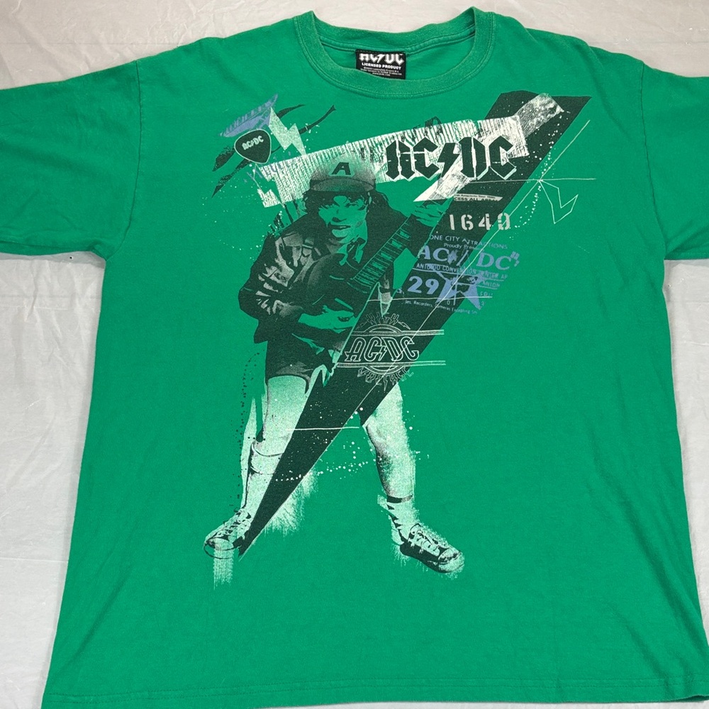 2009 AC/DC GREEN T SHIRT